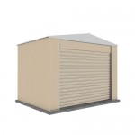 Absco 3023BRK 3.00m x 2.26m x 2.30m Gable Garden Shed Large Garden Sheds Colorbond Roller Door